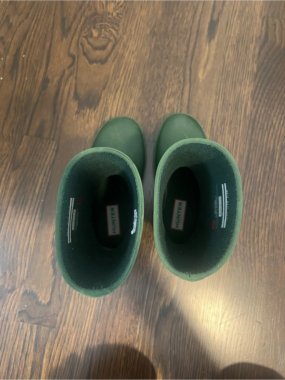 Hunter Classic Kids Green Rain Boots
